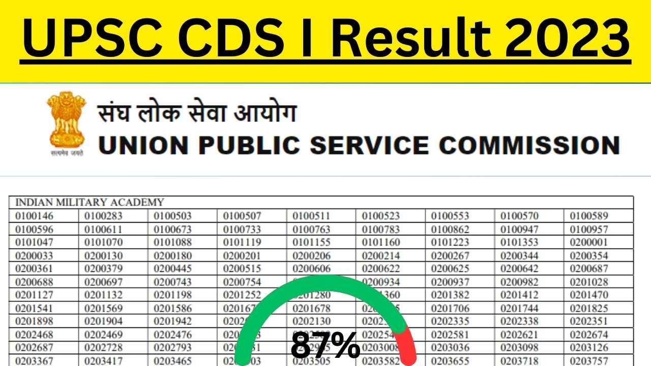 UPSC CDS I Result 2023: यूपीएससी सीडीएस रिजल्ट घोषित ऐसे करें डाऊनलोड